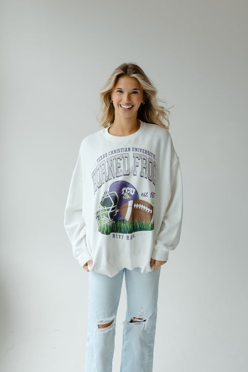 TCU Malone Multimedia OS Fleece Crew